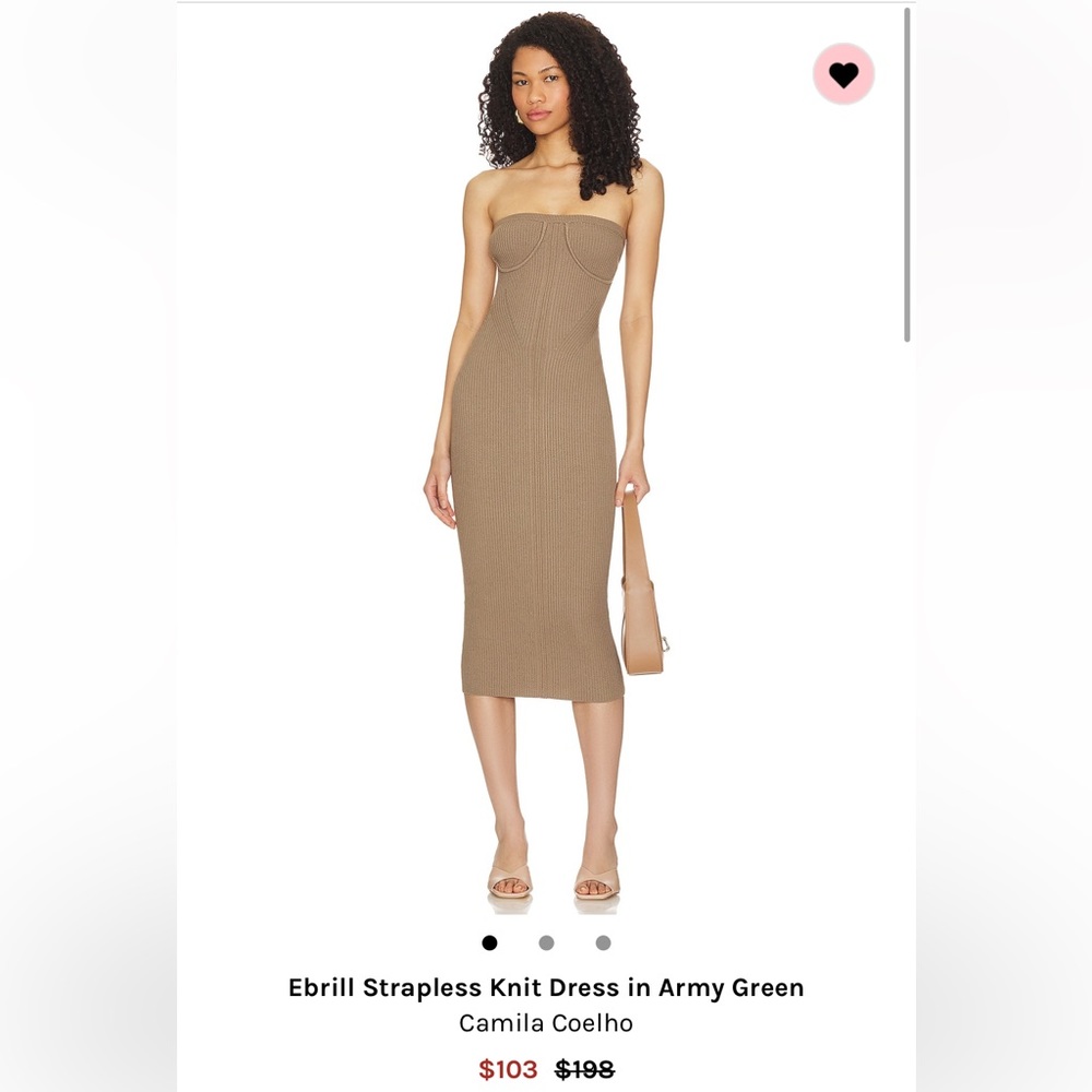 Ebrill strapless knit dress camila coelho